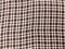 Brown Cotton Plaid-Check Dobby Gauze Woven Fabric By the Yard